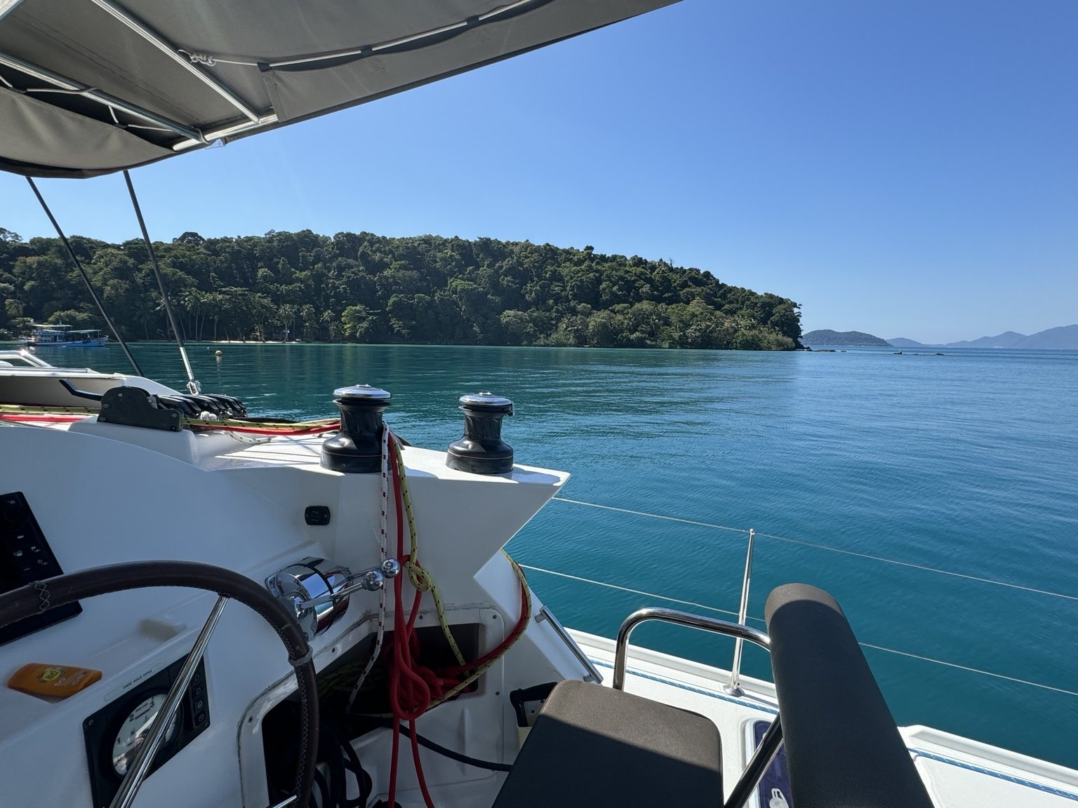 Catamaran anchorage in Thailand